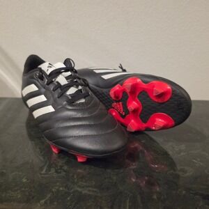 Adidas Mens Goletto VIII Firm Soccer Cleats Black White Red Size 7